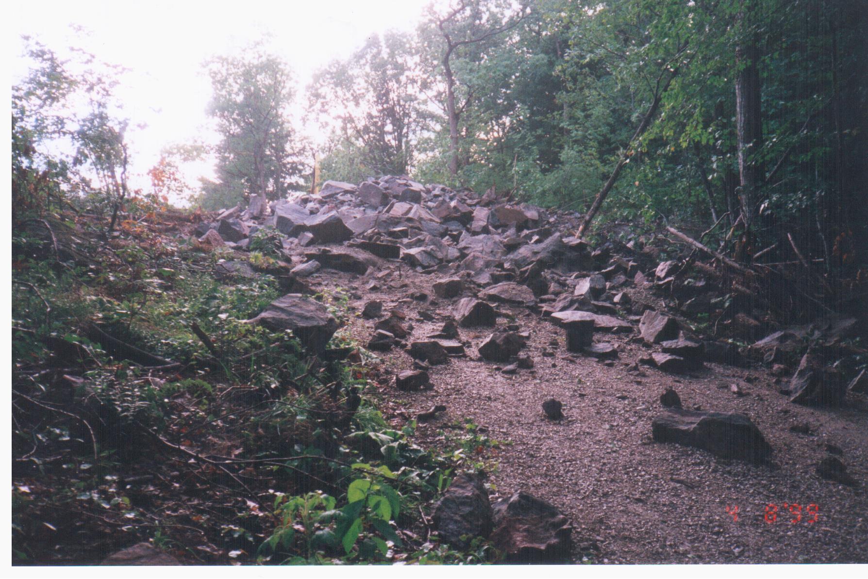 SDRCA rocks rolling down hill 001